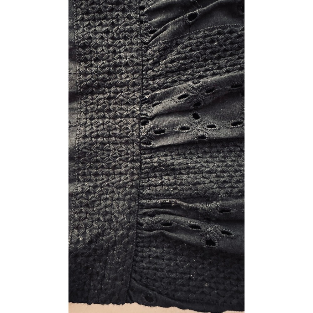 J. Crew Black Eyelet Midi Dress - Picture 15 of 16